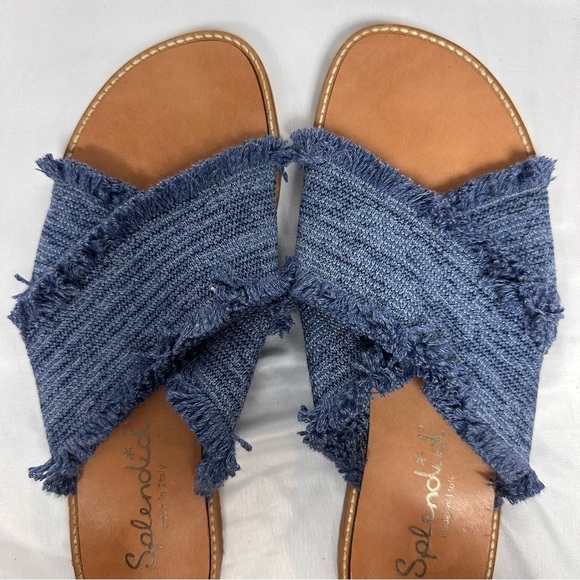 Splendid Fulton Slides Fringe Flats in Size 7.5 - Picture 2 of 3